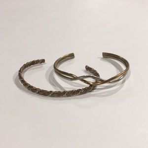Sergio Lub Mixed Metal Cuff Bracelets x 2